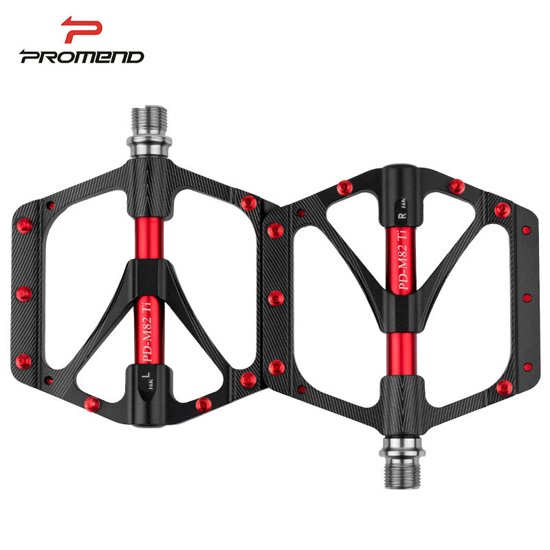 PROMEND MTB Road Bike Titanium Pedals Ultralight 9/16inch 3 Palin Bicycle Pedals