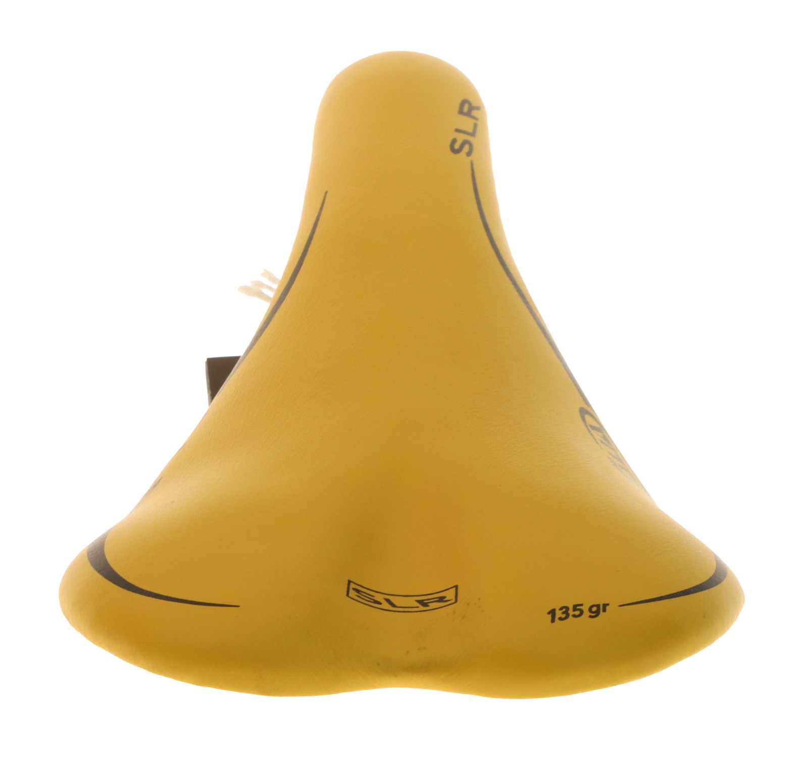 Selle Italia SLR Saddle Carbon Fiber Titanium Rails Yellow Leather NIB NOS NEW