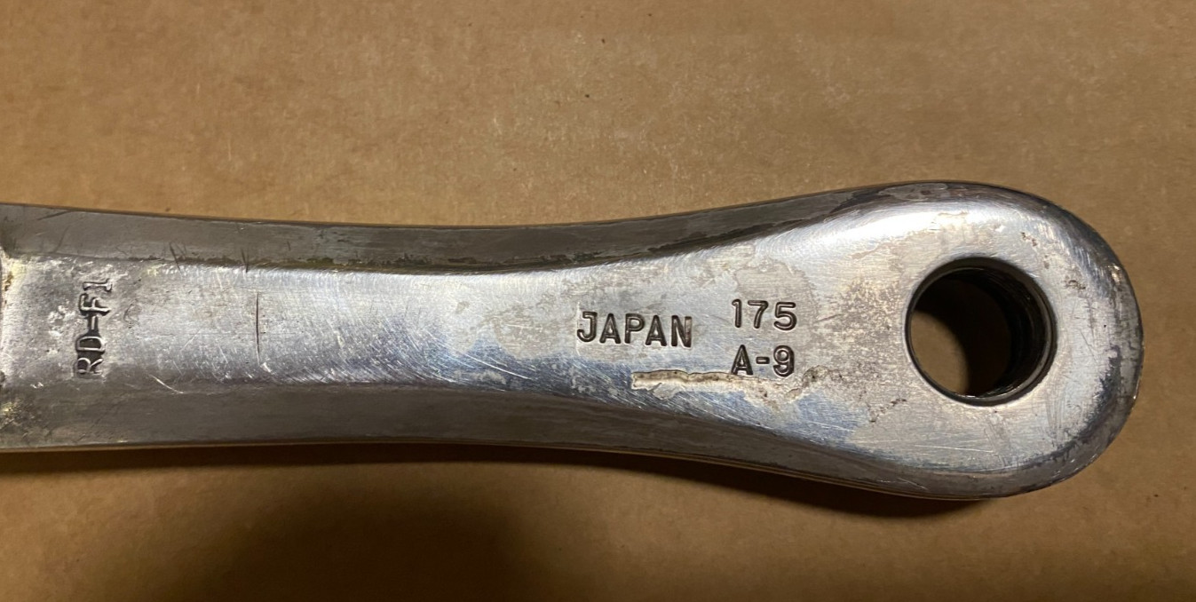 Touring Triple Crank arms with BB 175×130/74 Vintage Made in Japan