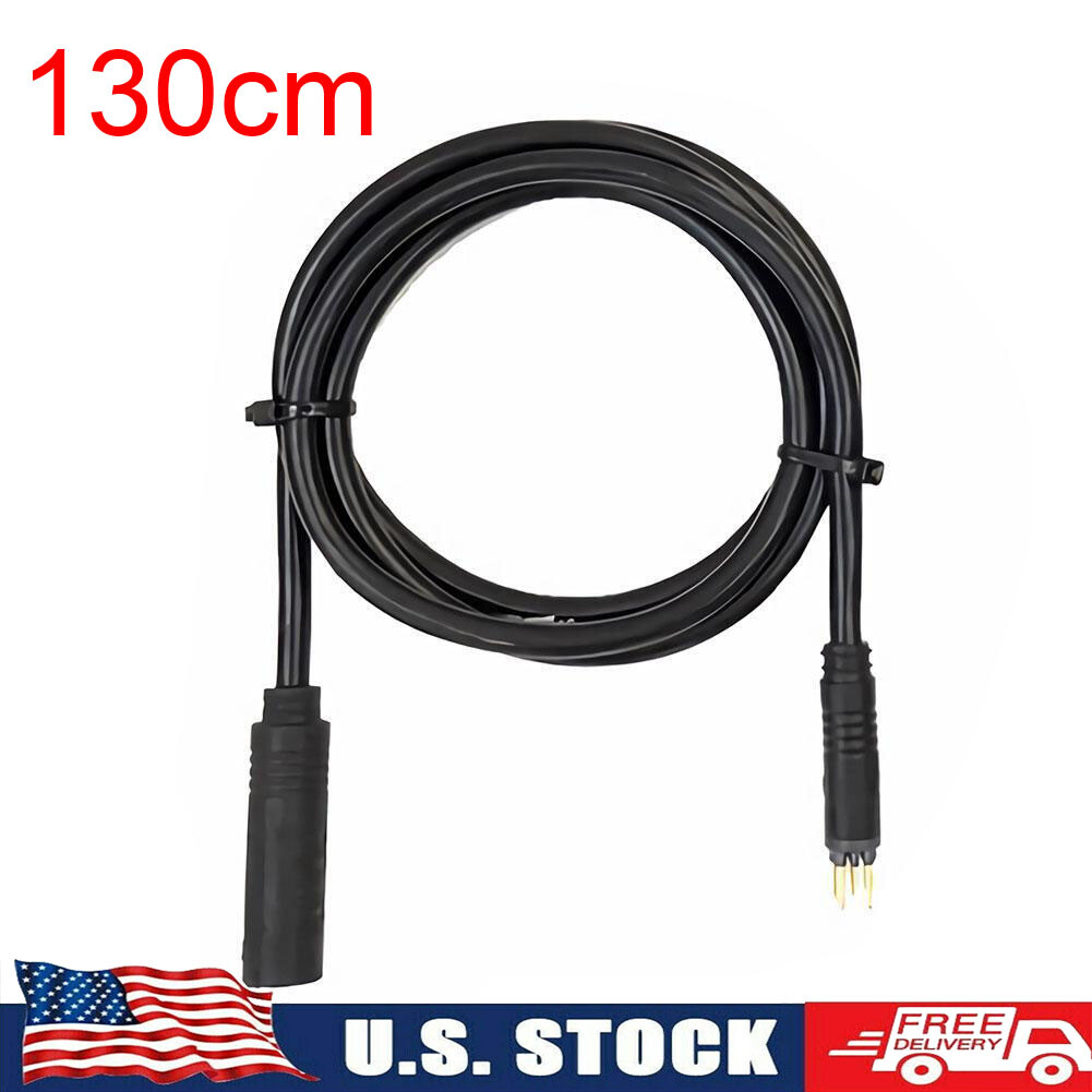 USA 130cm 9Pin Wheel Motor Extension Cable Female to Male Wire for Electric Bike