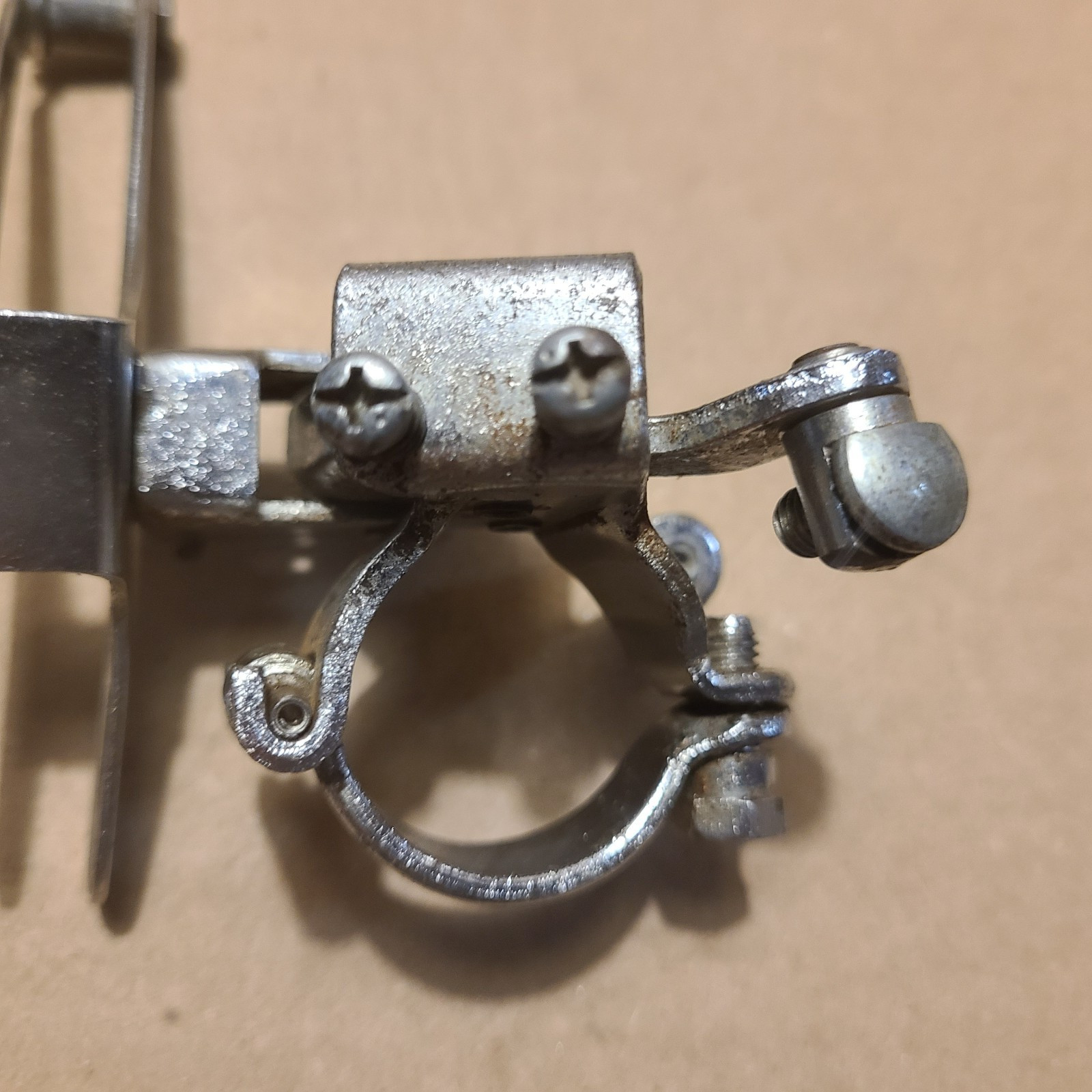 Vintage 70s Shimano Thunderbird Double Front Derailleur Chrome 28.6mm Japan