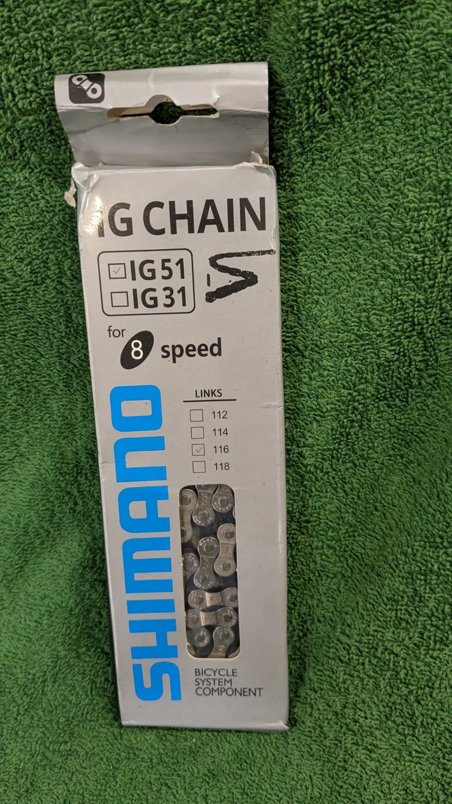 Shimano IG 51 8-SP Bicycle Chain 116 Links Vintage New In Package
