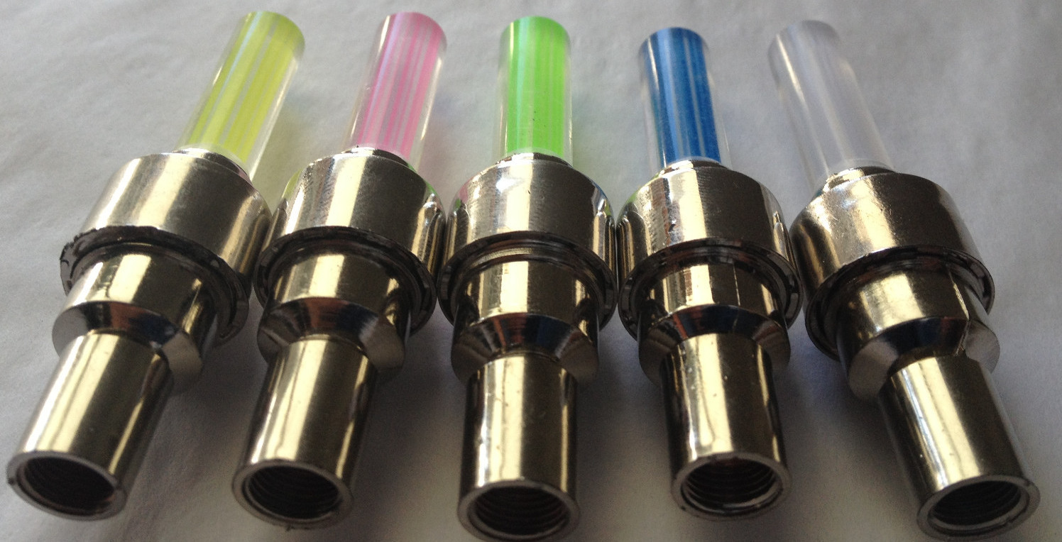 (ONE) LED VALVE CAP STEM Bike Bicycle Mountain Wheel tire kids Motion Neon Light