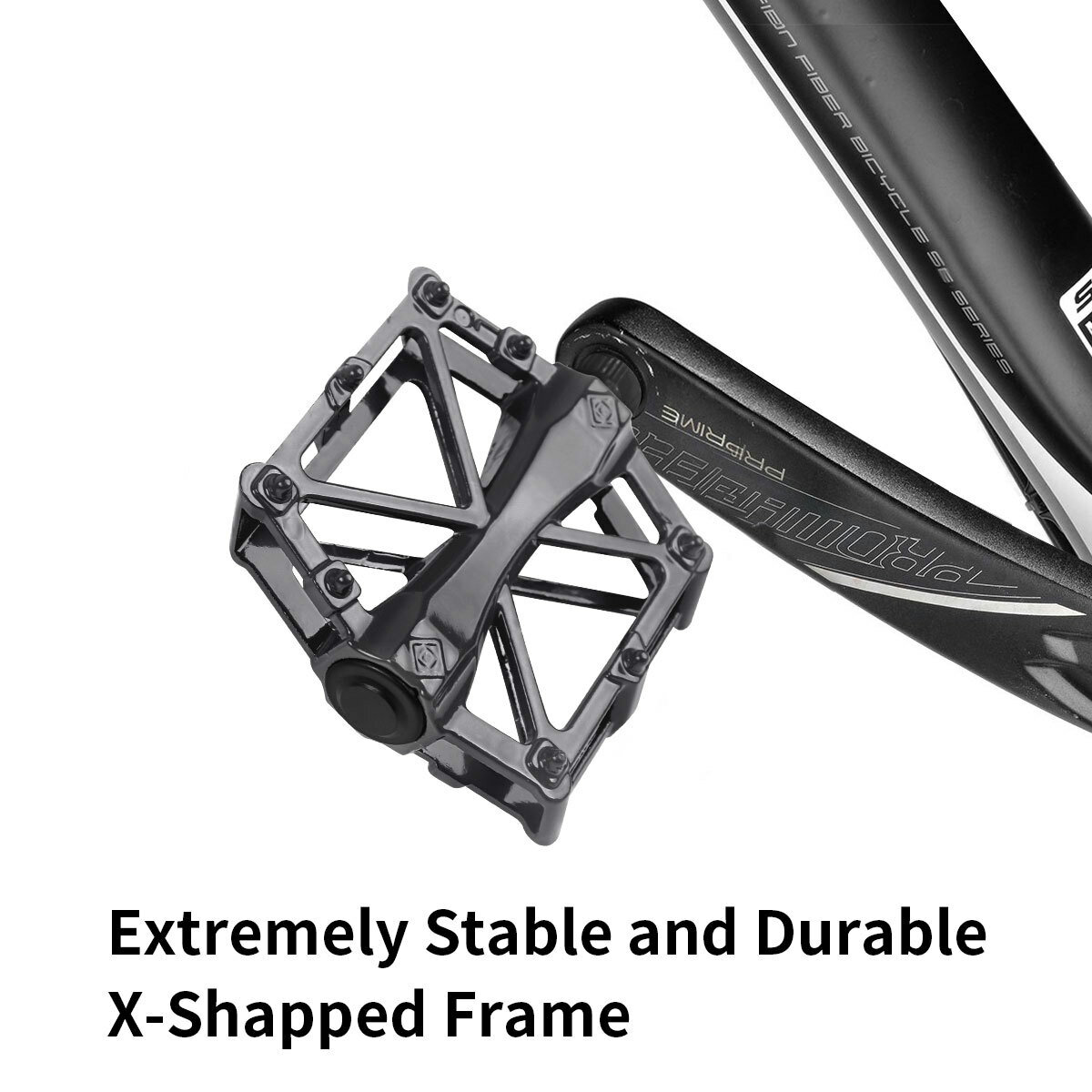 2Pcs Mountain Bike Pedals MTB Bicycle Flat Pedals 9/16» Aluminum Sealed Bearing
