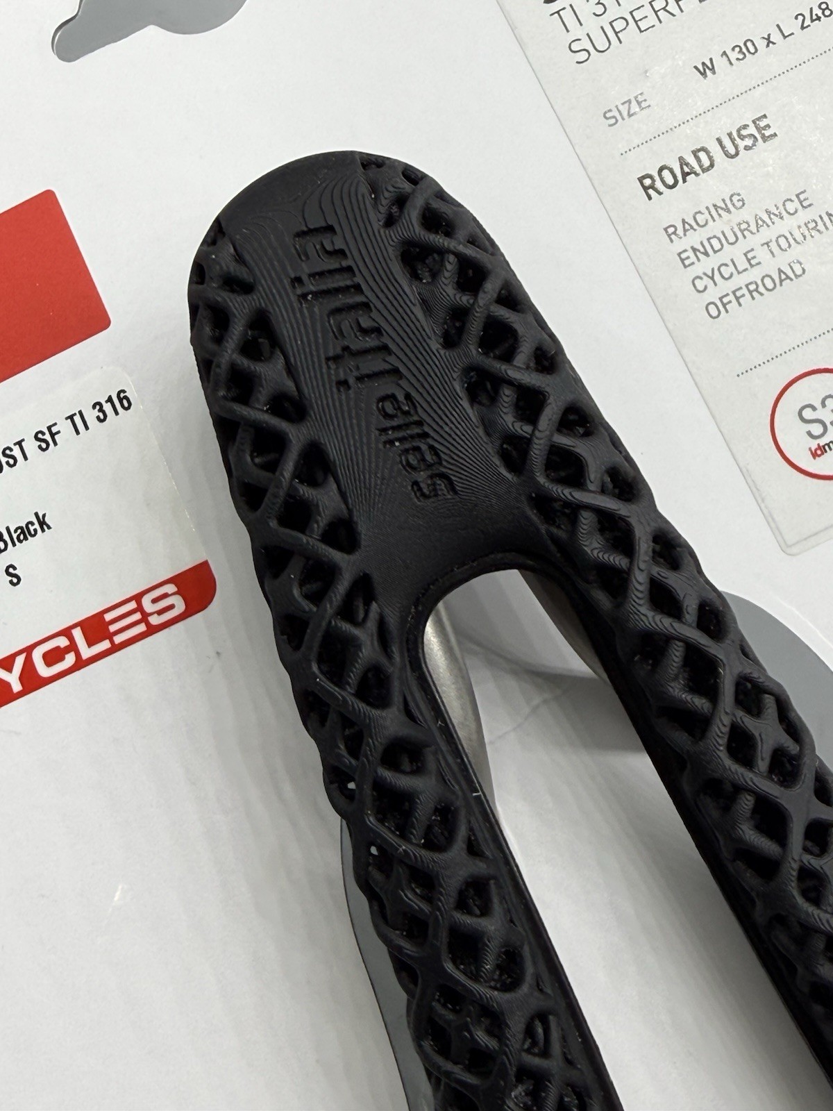 SELLE ITALIA SLR BOOST 3D TI 316 SUPERFLOW SADDLE, 248 x 130mm