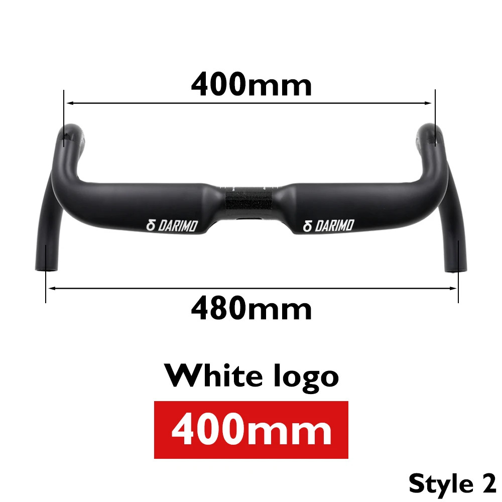 15° Carbon Fiber Gravel Road Bicycle Drop Bar 31.8mm Internal Routing 360-420mm