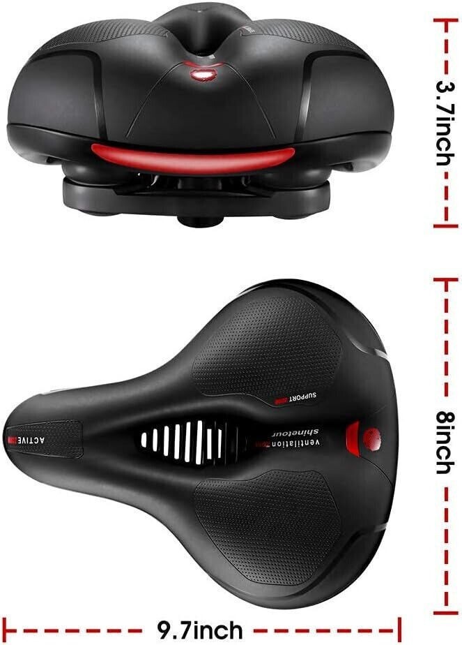 New Bicycle Saddle bike Comfort Wide Soft Bike Seat Sporty Air Cushion US 】