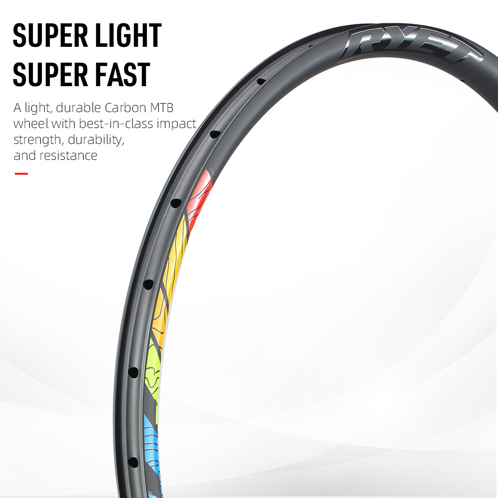 29 in Carbon MTB Rims 25mm Height 28H Clincher Tubeless Mountain Bike Wheel Rims
