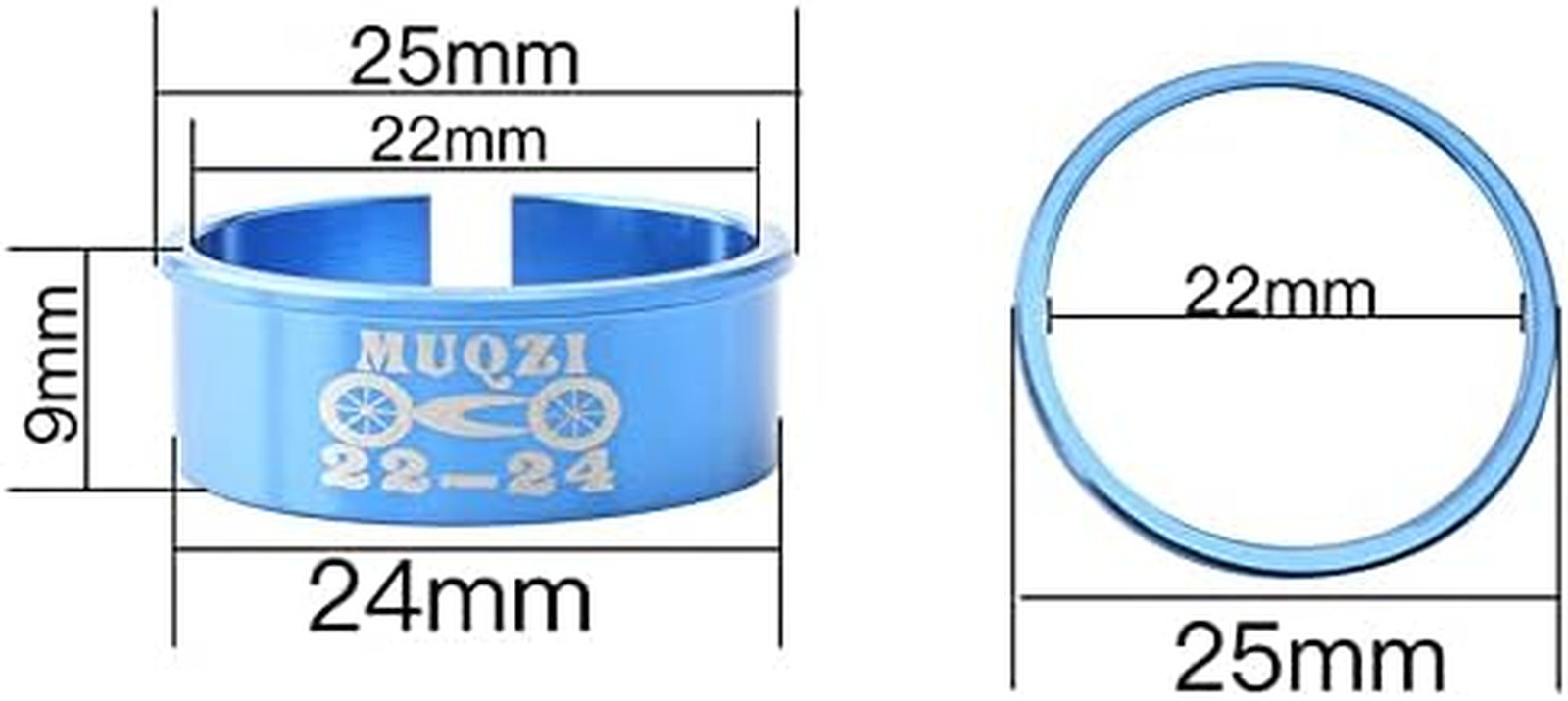 Spacer Shim Adapter for Adapting 22/24 Mm Spindle (SRAM GXP) to BB86 / BB92 / PF