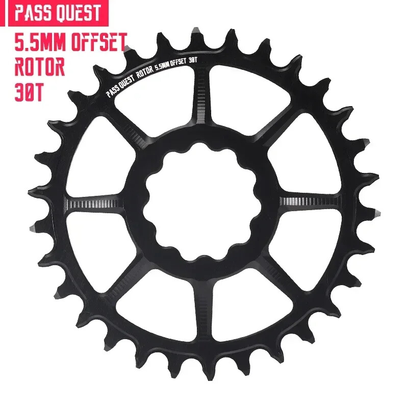 5.5mm Offset Round Bicycle Sprocket 28T-36T Road Bike Crankset Wide Chainrings