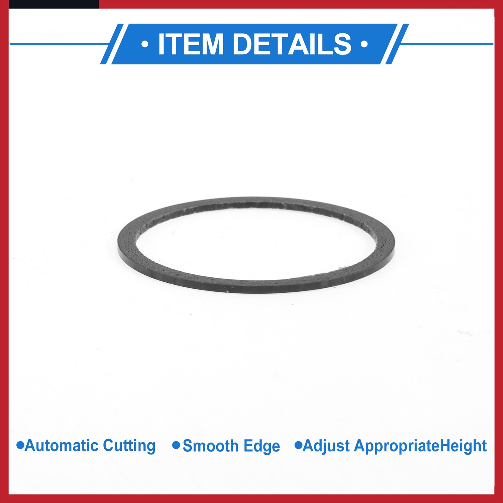 Bicycle Headset Spacers 1mm 31.8mm 1-1/4″ Carbon Fiber Gloss Carbon Fiber