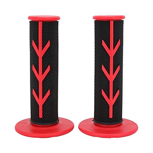 Dirt Bike Grips 7/8” Motorcycle Grips ATV Handlebar Grips Universal for red
