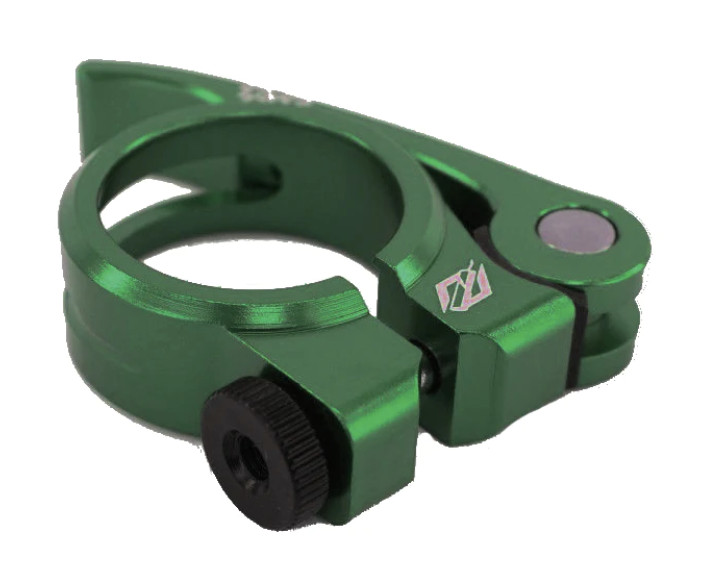 TNT BICYCLES BMX QUICK RELEASE SEAT POST CLAMP – 31.8MM – 1-1/4″ GREN