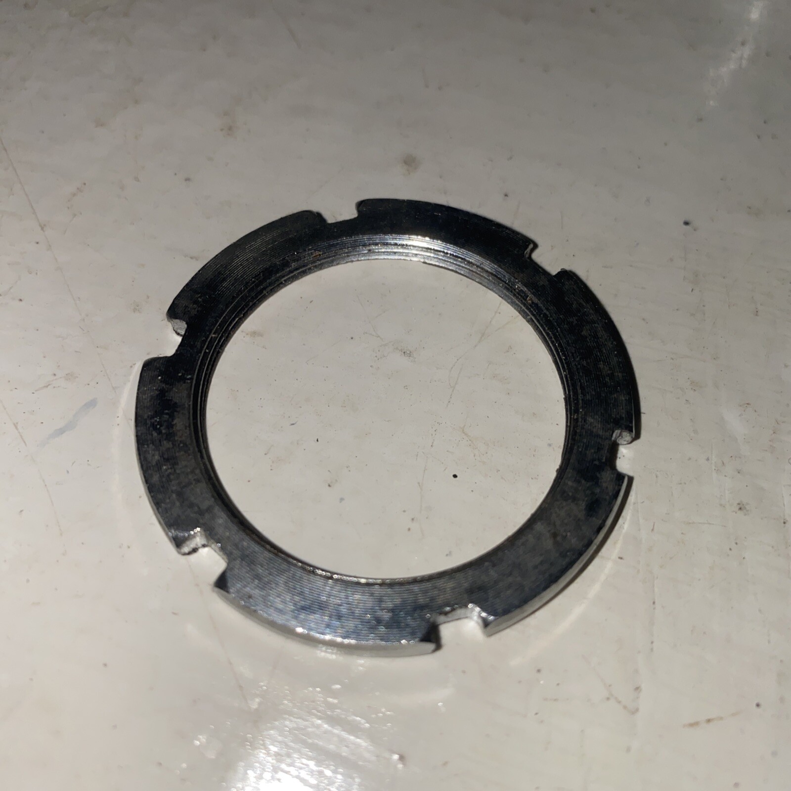 FIXED GEAR LOCKRING Six 6 Notch TRACK Silver Lock Ring 32mm