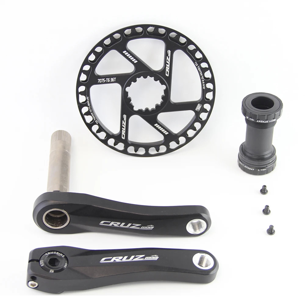 Kids Bicycle Cranksets 89/98/110/127/140/150mm Children MTB Crank Arms 25T-40T
