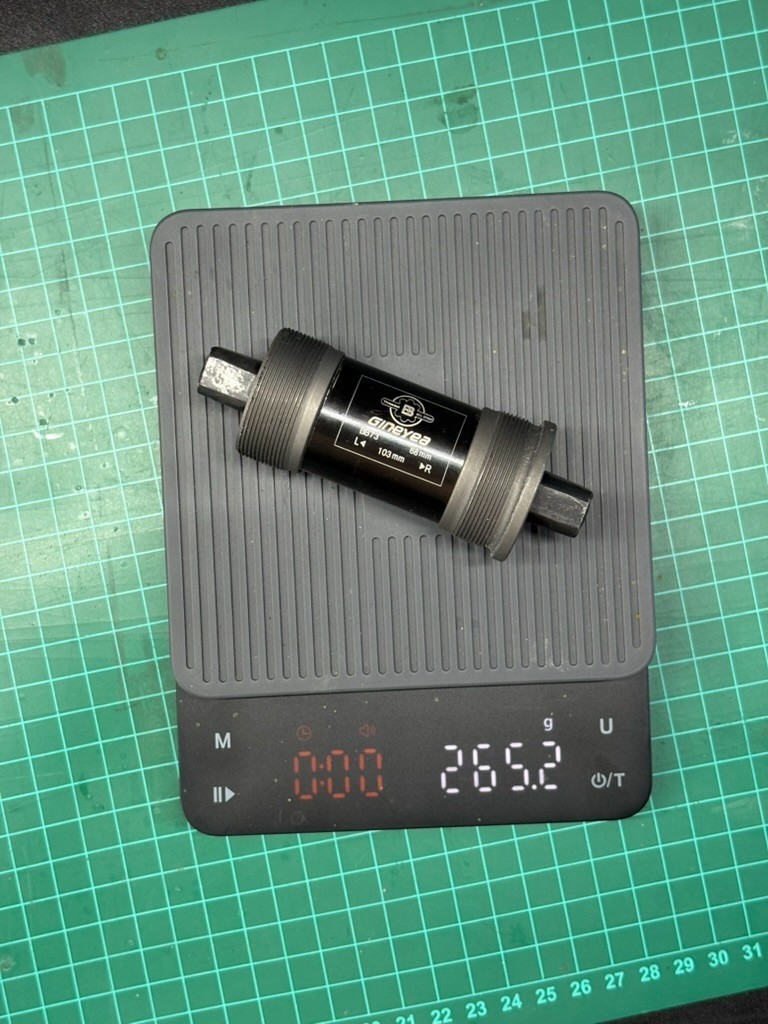GINEYEA BB73 Square Taper Bottom Bracket 68mm x 103mm ~265g