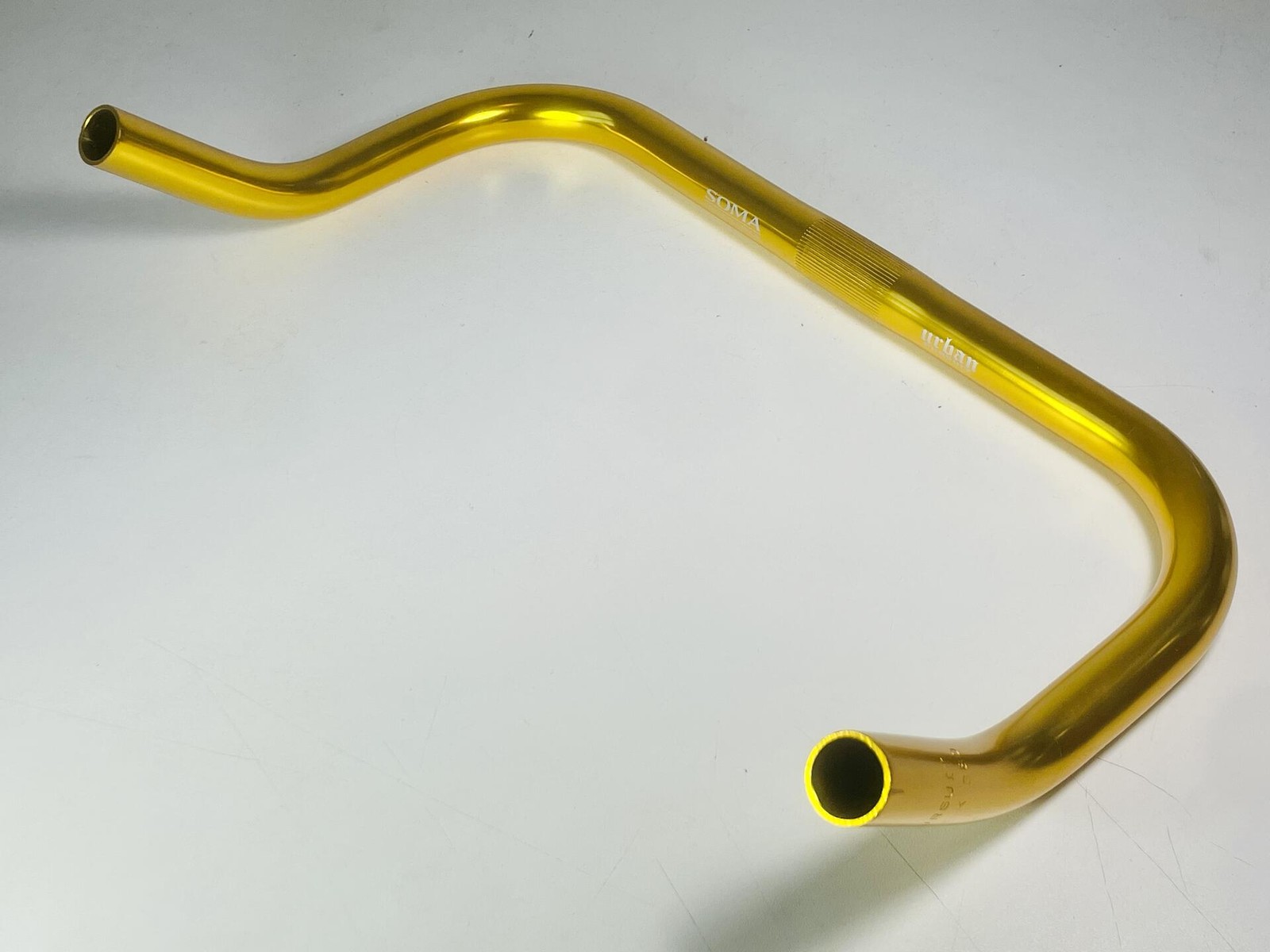 NOS Soma Urban Pursuit Bullhorn Handlebars 380mm x 25.4mm – GOLD ANODIZED