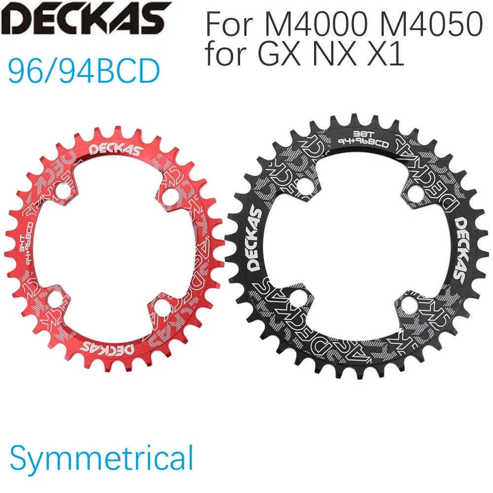 Deckas Chainring 96BCD Round Oval 32t-38t MTB Bike Road M4000 M4050 NX GX Alivio