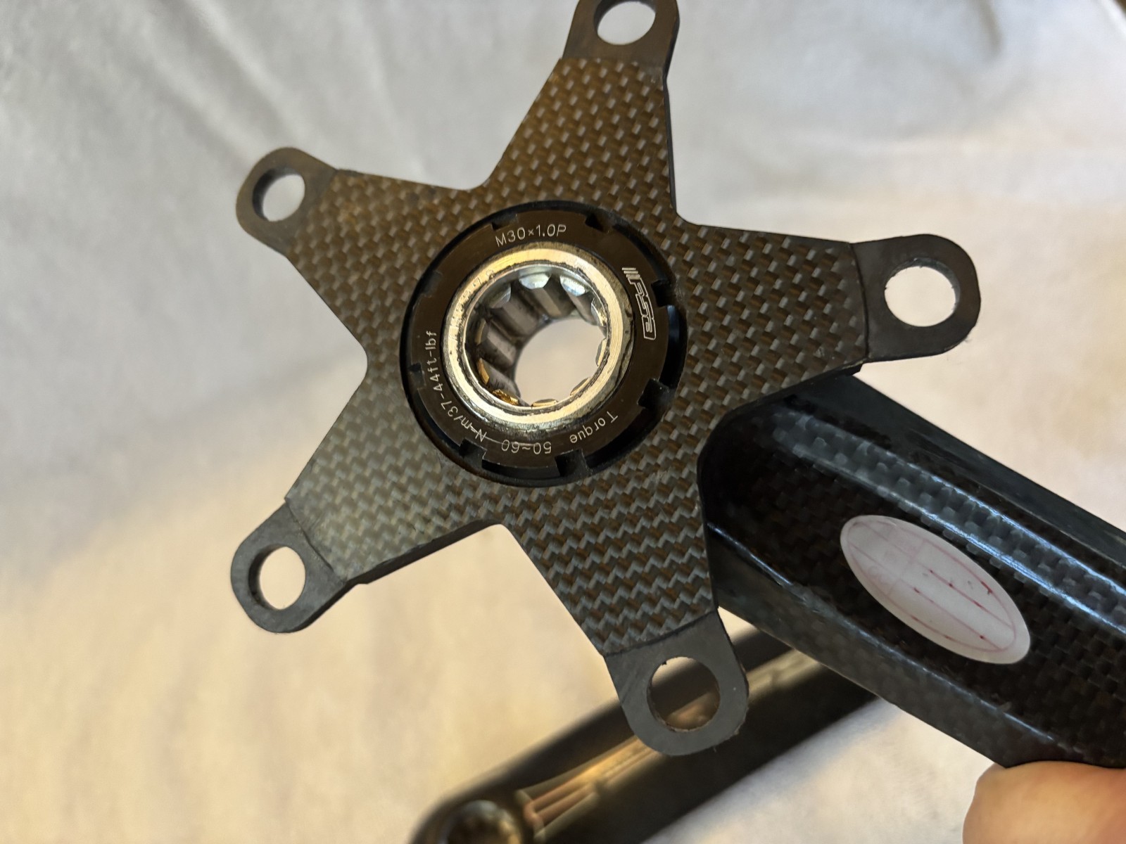FSA Carbon Pro Team Issue Crankset 175mm with Carbon Spider –VG-EX