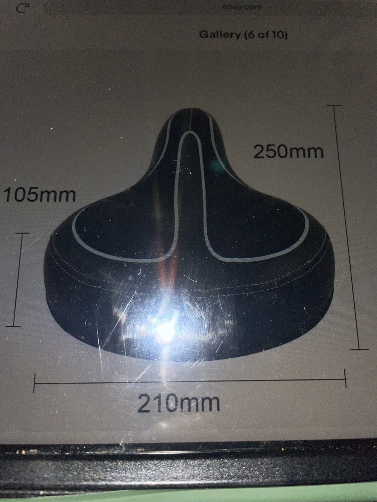 E-bike Bicycle Bike Saddle Seat Comfort Wide Soft Gel Cushion Pad Sporty