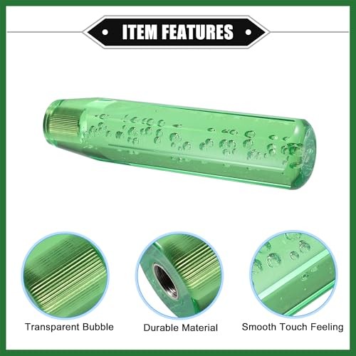Gear Shift Knob Stick, 20cm Faux Crystal Transparent Bubble Gear Shifter