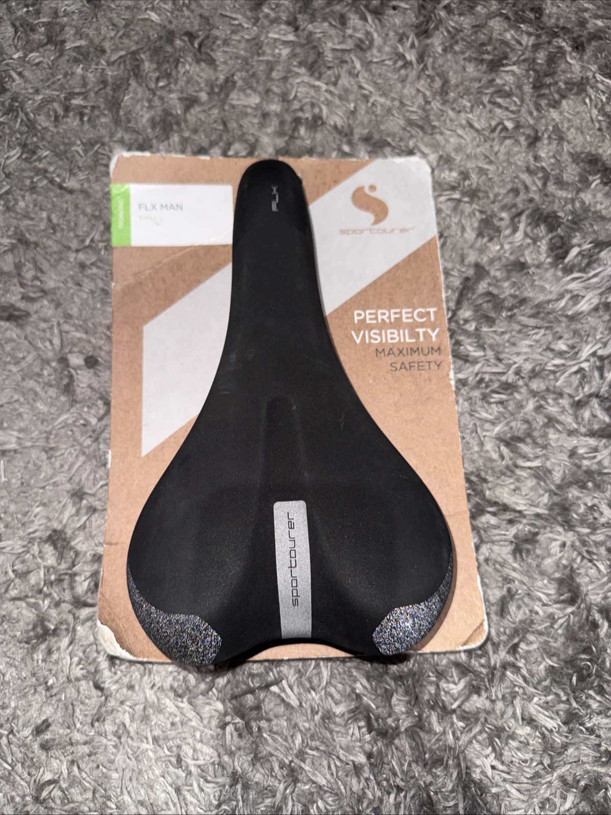 Sportourer FLX Man S-fill Tracking Bike Seat Saddle Black