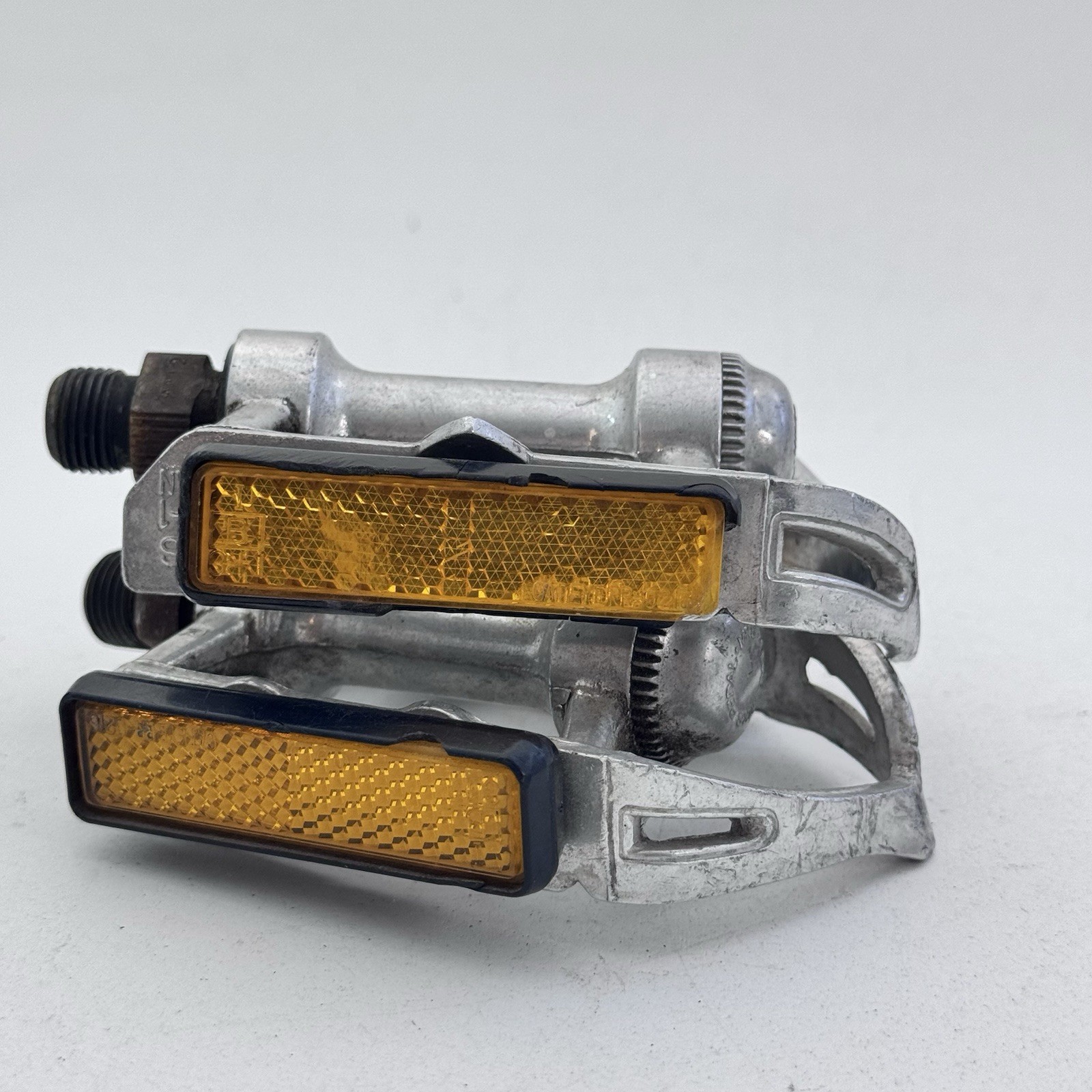 Vintage MKS Road AR-1 Pedals Quill Race Alloy 9/16 in Silver Bike Road Japan A03