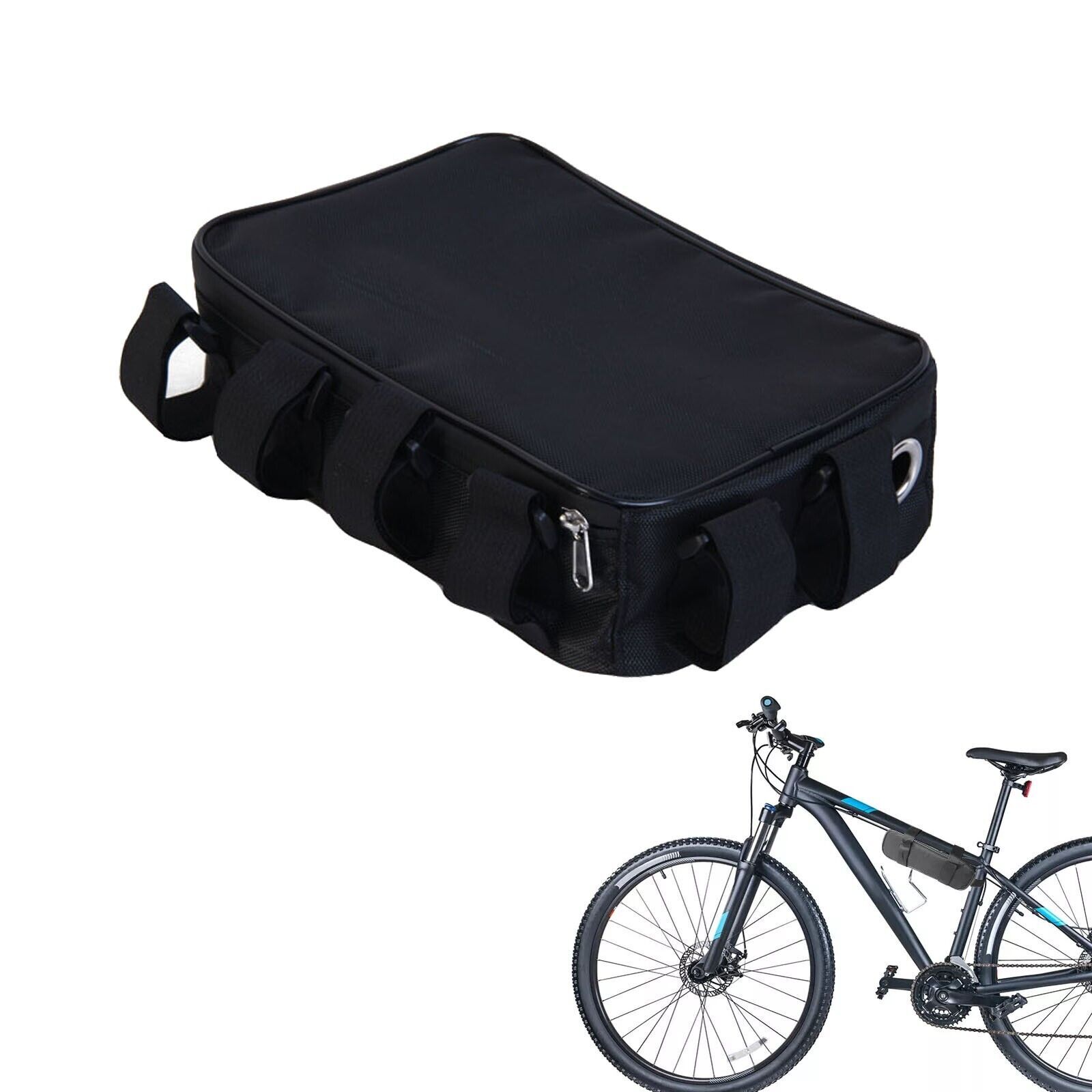 Electric Bike Case Bag Storage Bicycle Ebike battery Scooter frame downtube rear