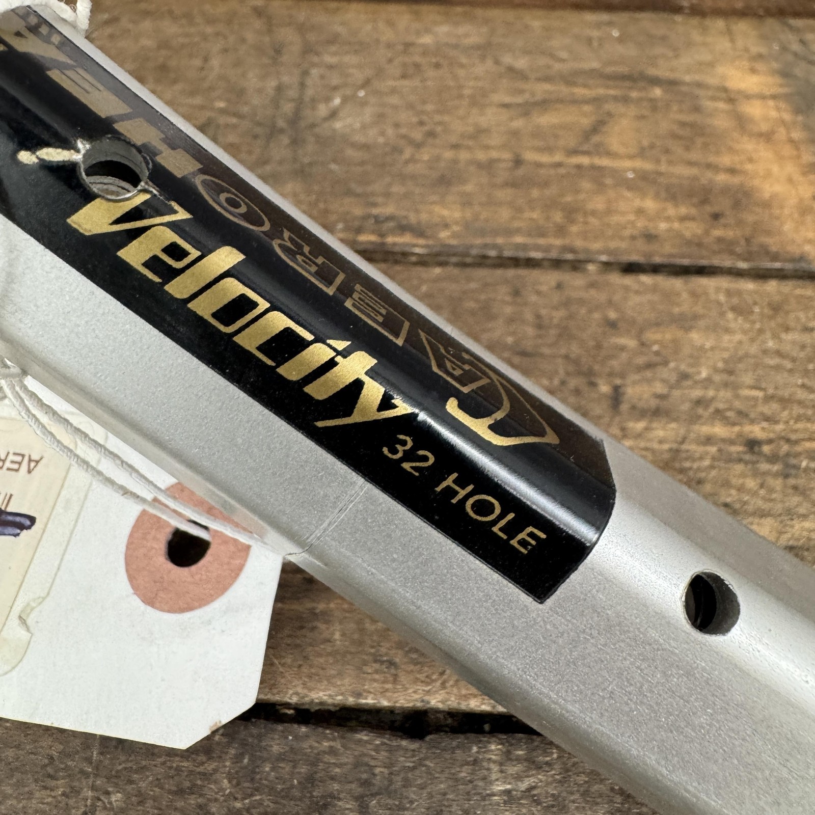 Vintage Velocity Aeroheat AT 26in Rim 32H Silver Alloy Clincher MTB Australia