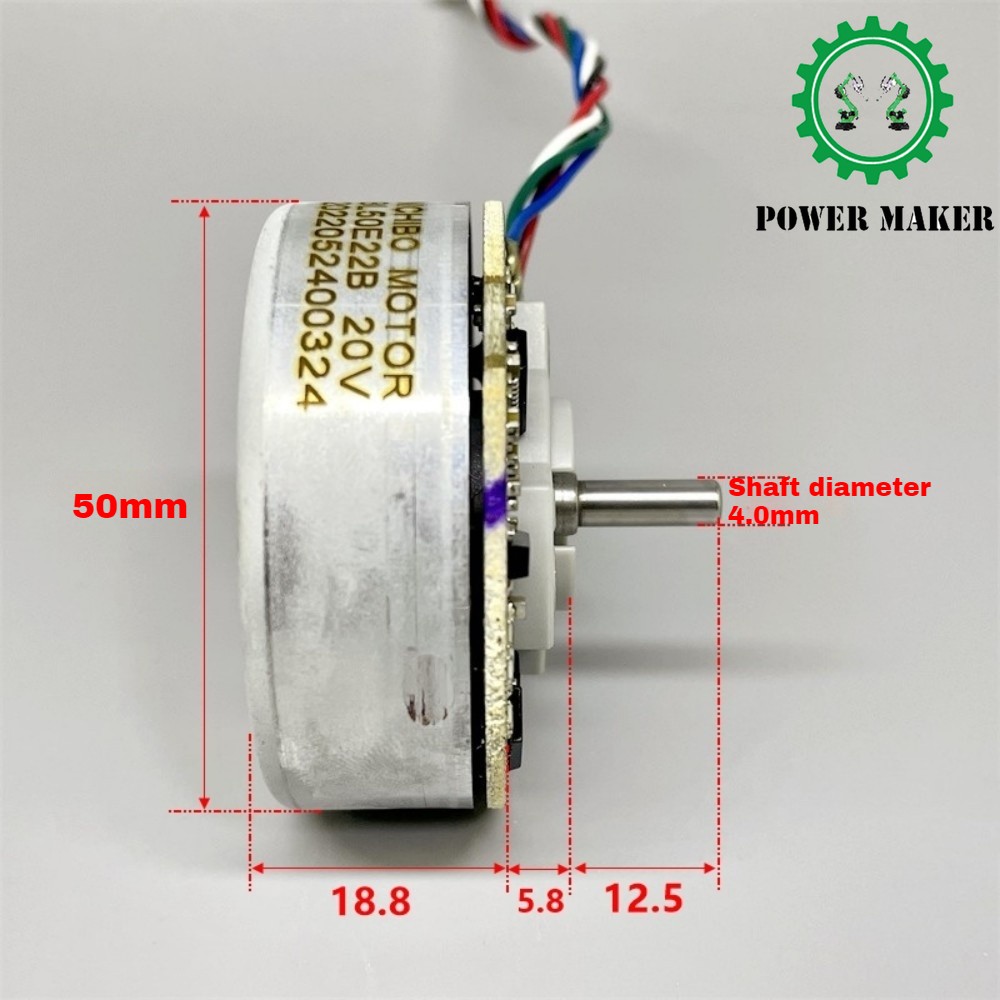 Brushless Motor with 9cm DC12-20V Speed Regulation Forward and Reverse Rotation