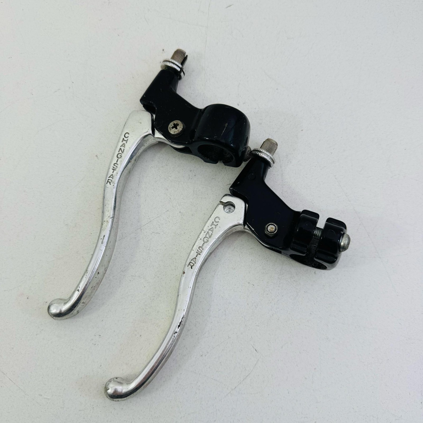 Vintage Chang Star Brake Levers Pair 22.2mm 4-Finger Black BMX Cruiser A40