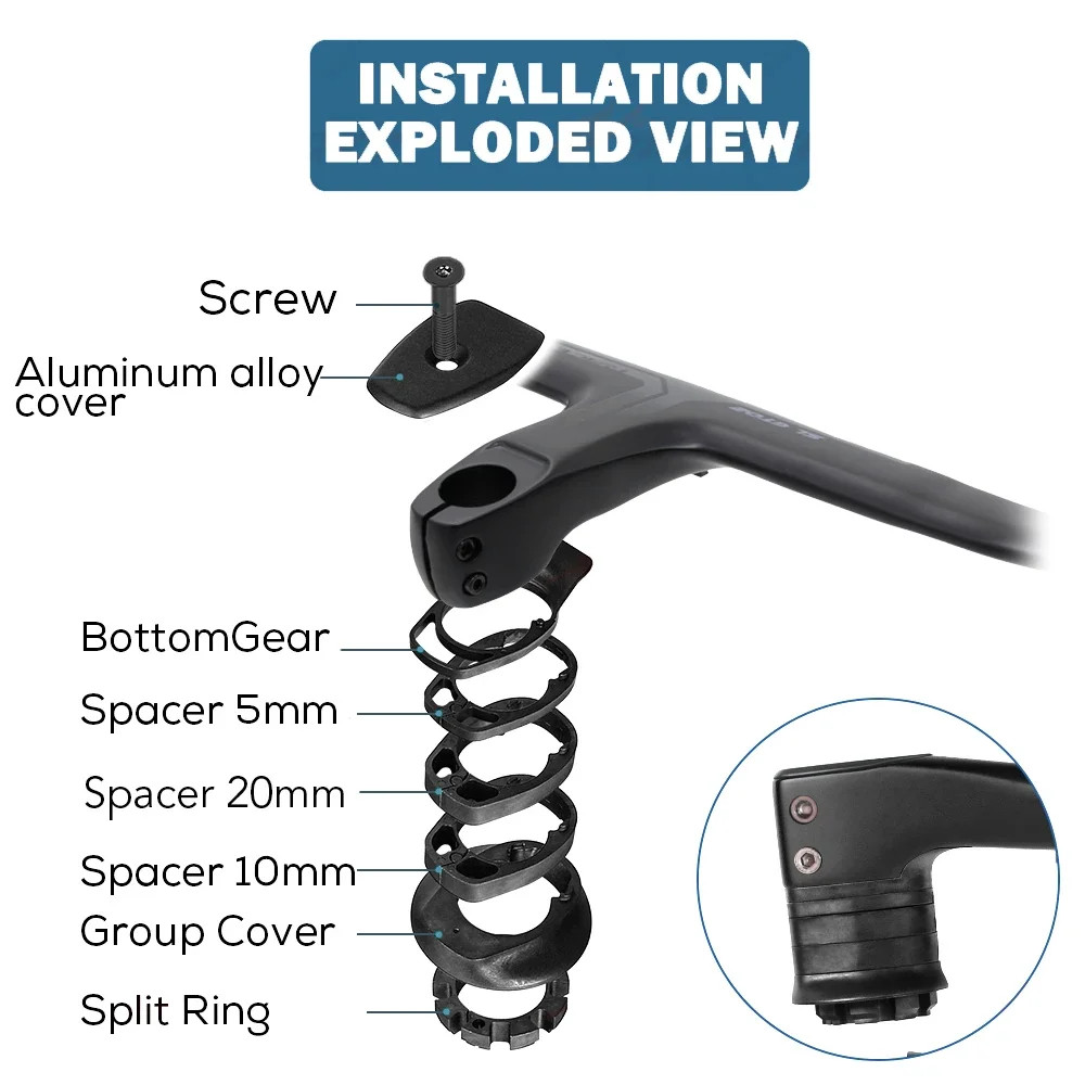 Road Bike All Carbon Integrated Self-propelled Clamp Diameter 28.6mm 80-120mm