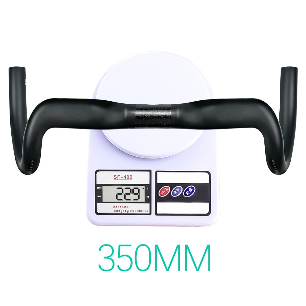 Carbon Fiber Rise Bar Road Bike Handlebar Gravel Bicycle Drop Bar 31.8mm Black