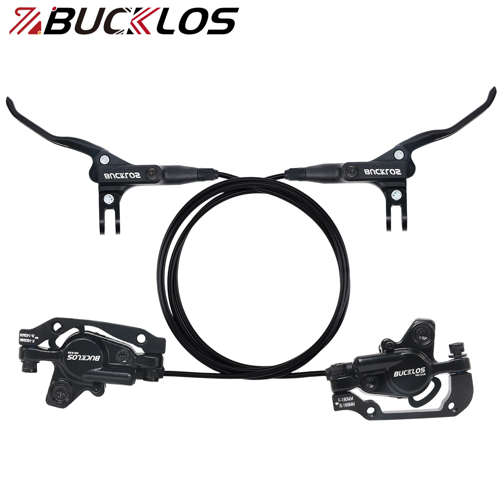Pair Mountain Hydraulic Bicycle Brake Discs And Pads 160mm Rotor Front & Rear US