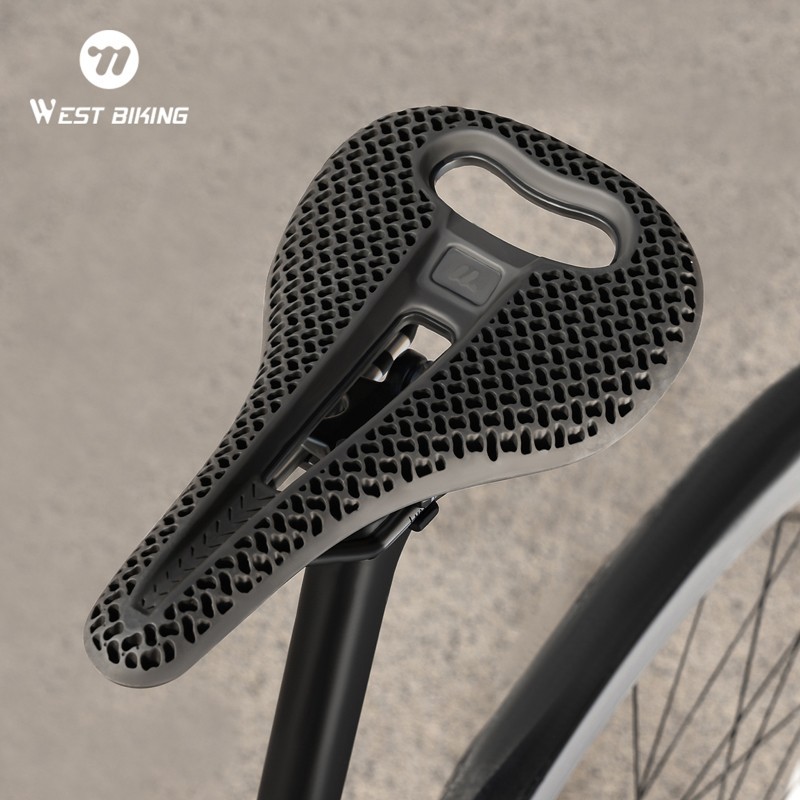 WEST BIKING Bicycle Saddle 3D Printed Honeycomb Cycling Road Bike Seat Cushion