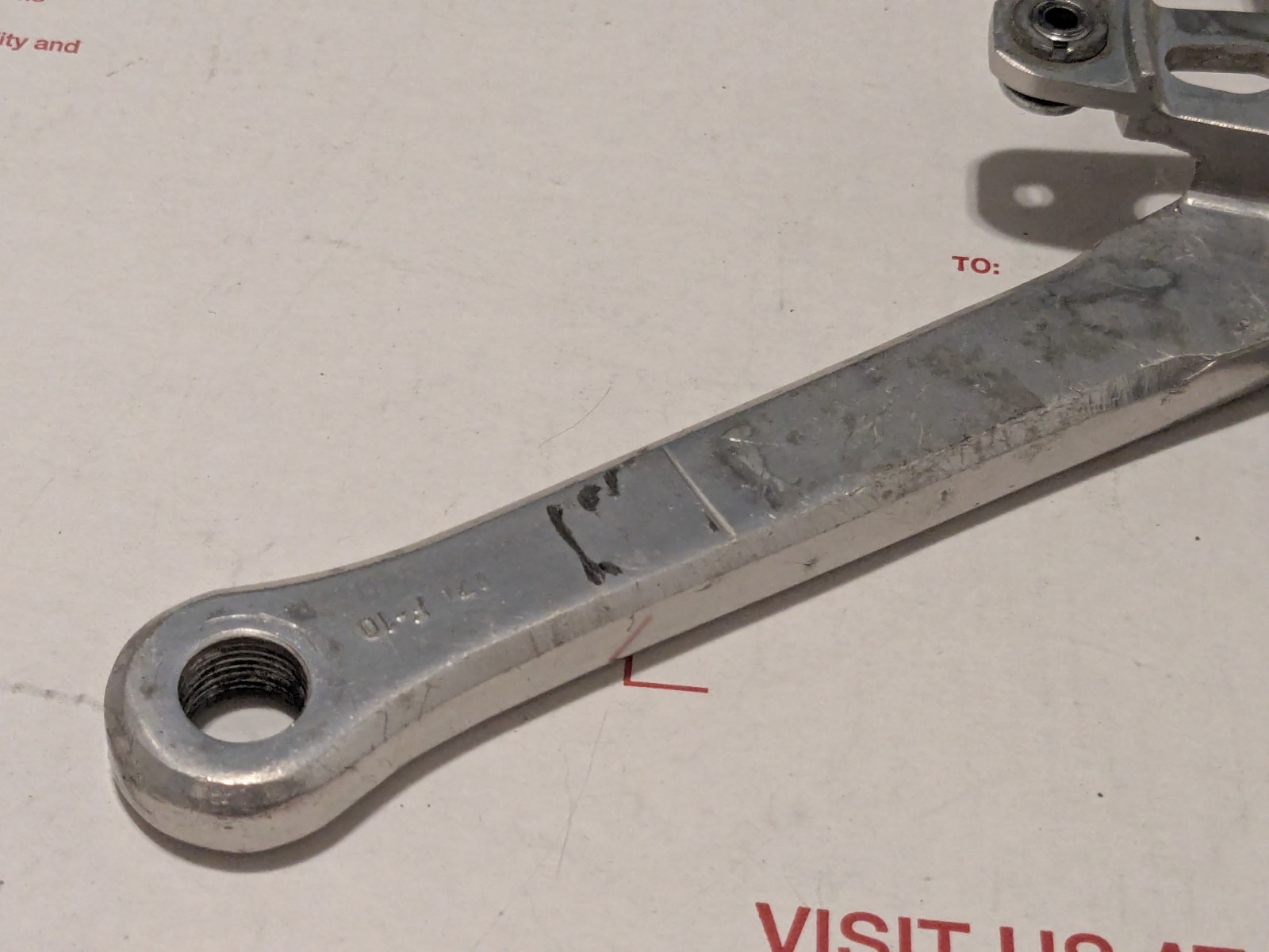 Vintage Sugino S Crown Right Crank Arm 171mm 110 BCD Road Touring BMX Bike Japan