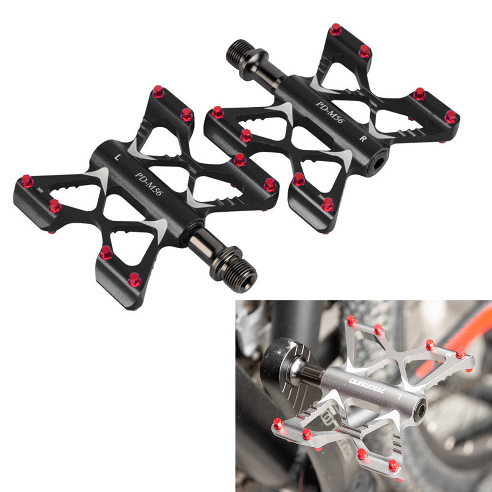 Promend MTB Road Bike Ultralight Aluminum Pedals Bicycle Flat Pedal 3 Bearings
