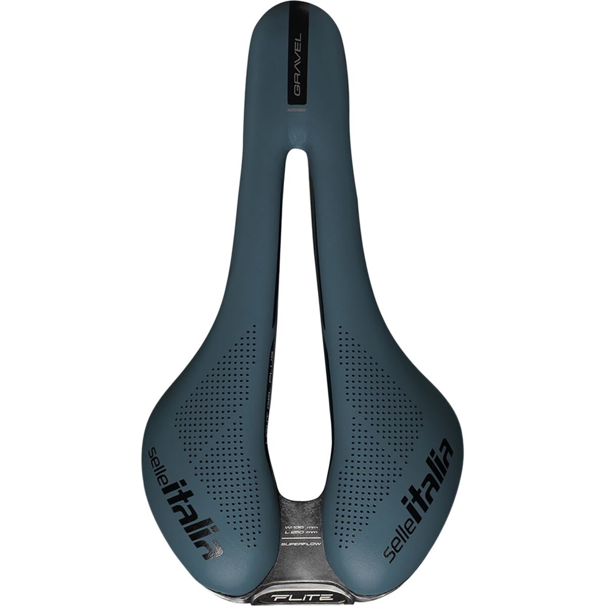 Selle Italia SLR Boost Superflow Gravel Saddle – 250x135mm S3 Blue Granite