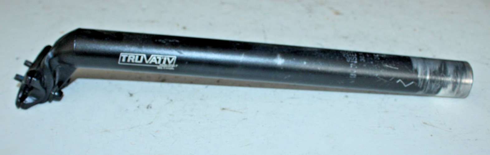 TruVativ Hussefelt Seatpost Seat Tube 350/30.9mm 30mm Offset Black Gravel Road ~