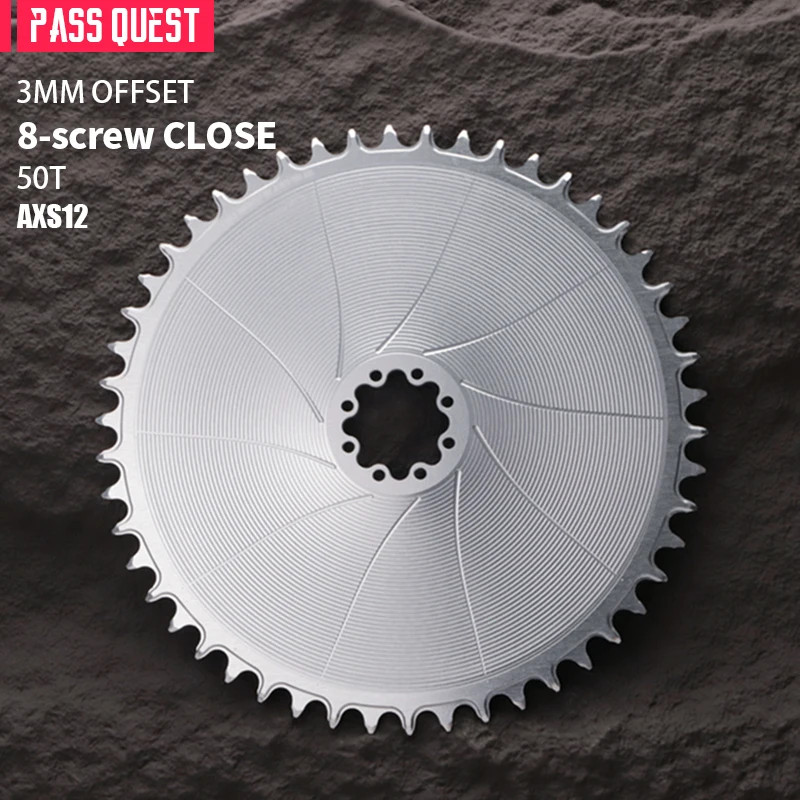 Round Narrow Wide Chainring 3mm Offest Direct Mount Crank Gravel Bike AXS 40-56T