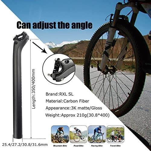 Lightweight Carbon Fiber Seatpost 27.2/30.8/31.6mm