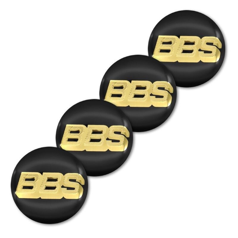 4 pcs/set For BBS refitted hub center cover with 70mm silver on black background