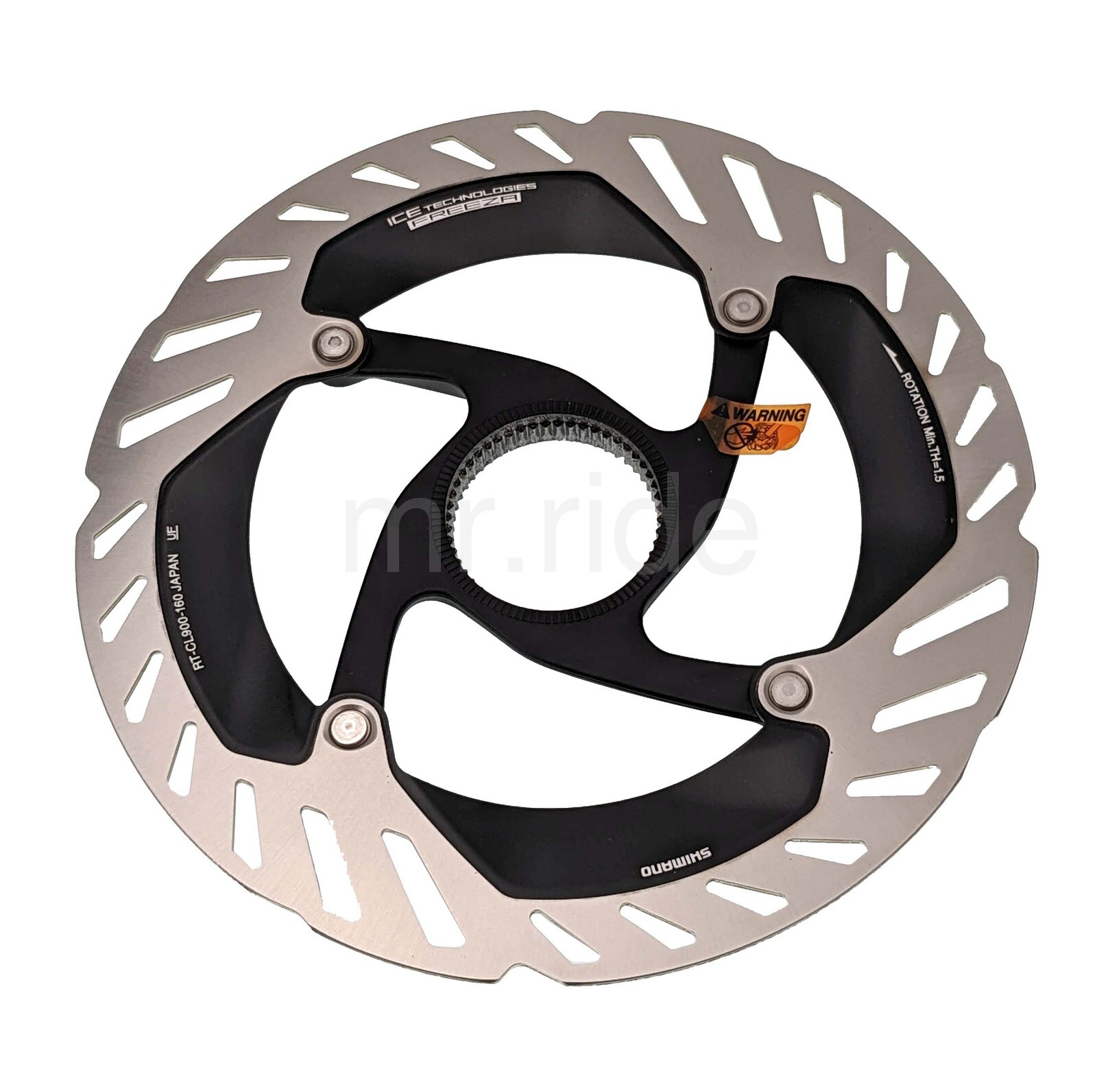 Shimano DURA-ACE RT-CL900 Center Lock Disc Rotor 160mm,w/Lockring ICE TECH,2Pcs