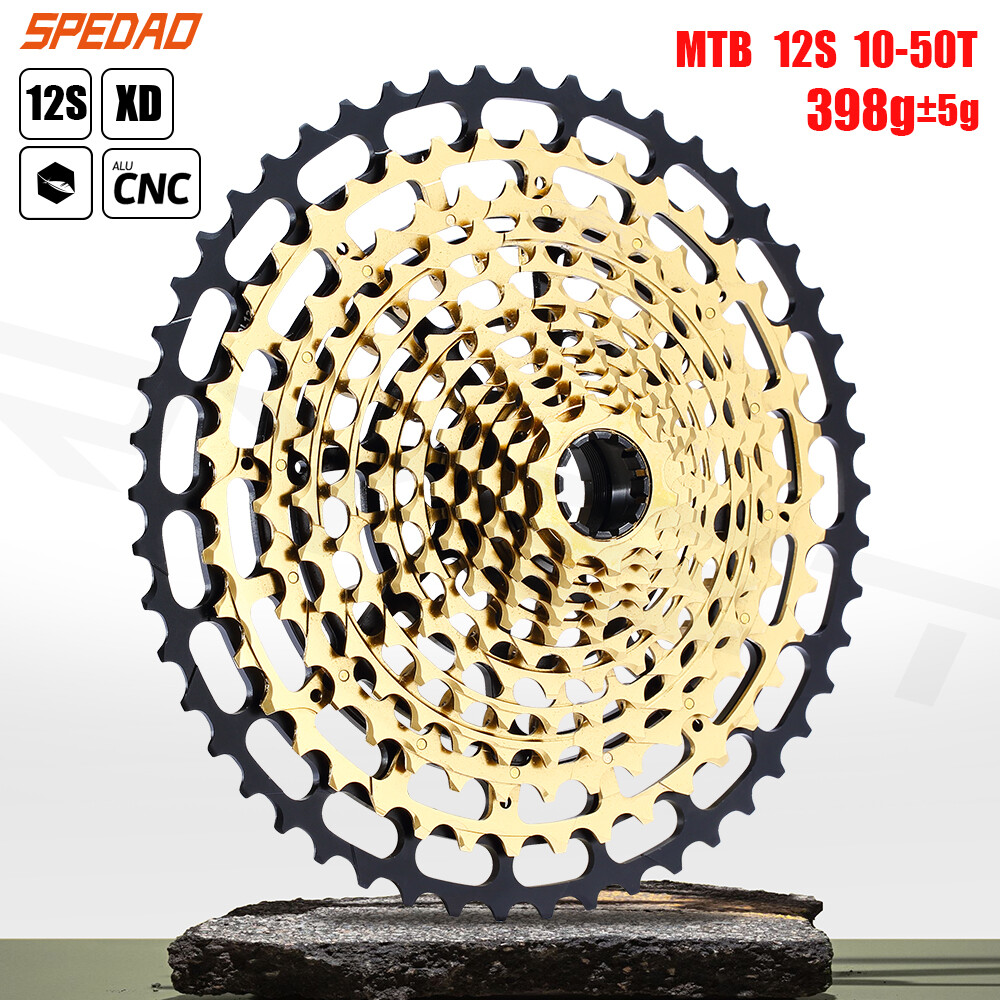 12 Speed 10-50T Golden MTB Cassette Bicycle Freewheel 12s Steel CNC for SRAM XD