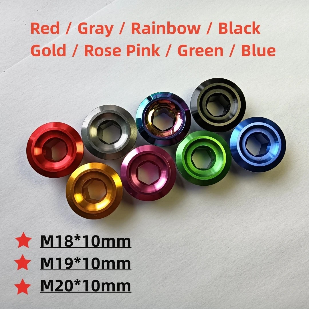 Bike Crank Arm Bolt M18 M19 M20 10mm BB Screw MTB Road Alloy CNC