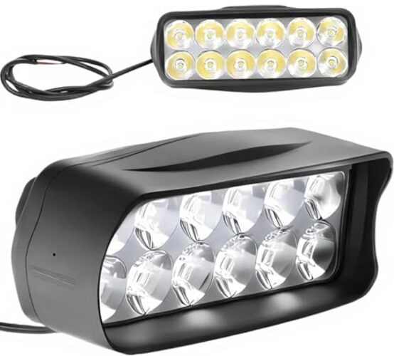 Ebike Headlight 12V-100V 1200lm Universal Bar Light for Ebike, Electric Bike