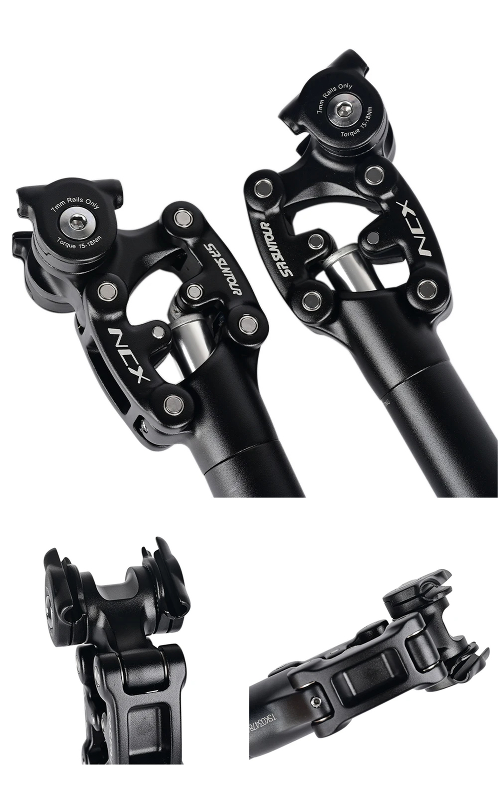 MTB Bicycle Suspension Seat Post 50mm Travel 27.2/30.0/30.4/30.8/31.6/33.9mm