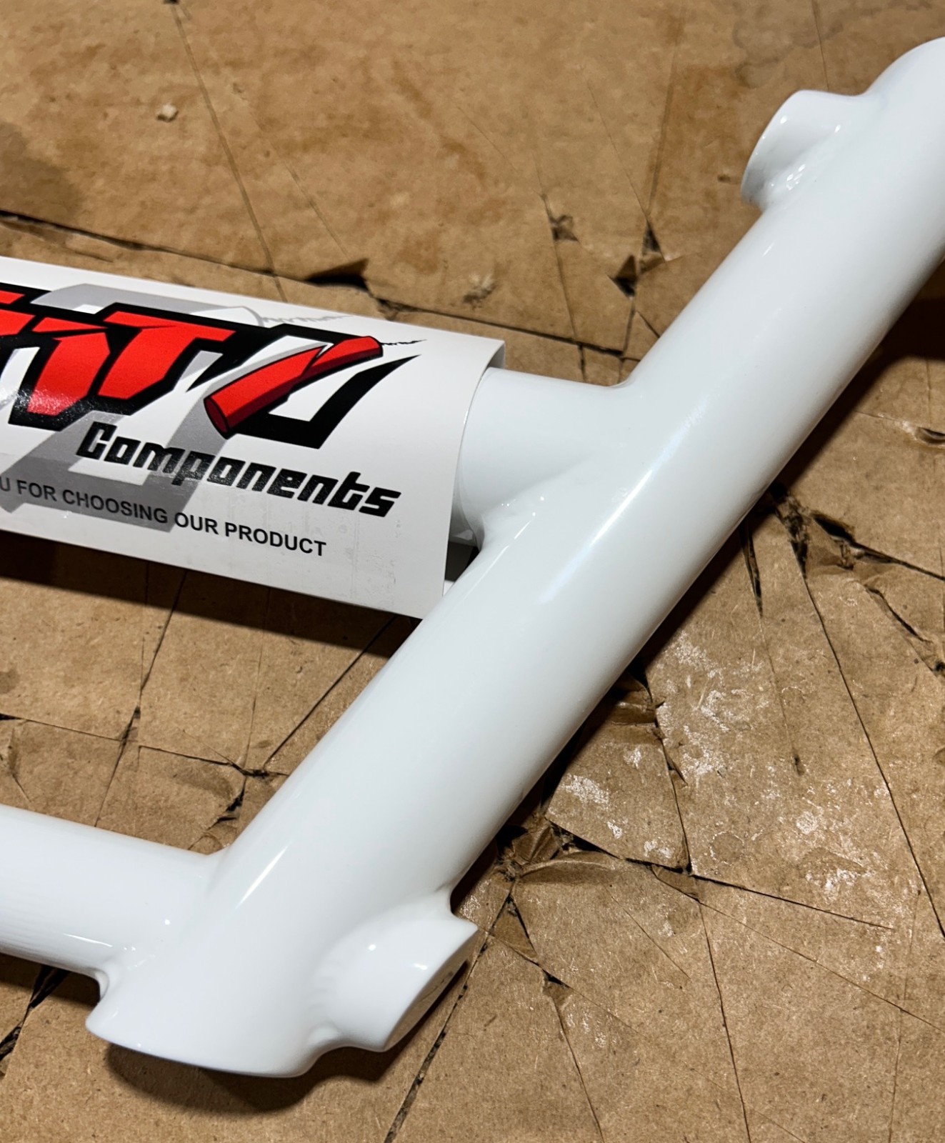 BMX – TNT BICYCLES 6 PIECE HANDLEBAR (7″ RISE) – WHITE (DISCOUNTED – SALE ITEM)