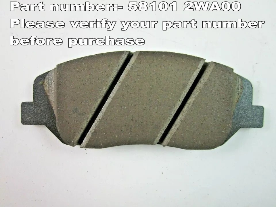 hyundai santa fe 3.3L 13-15 compatible front brake pad kit 58101-2WA00