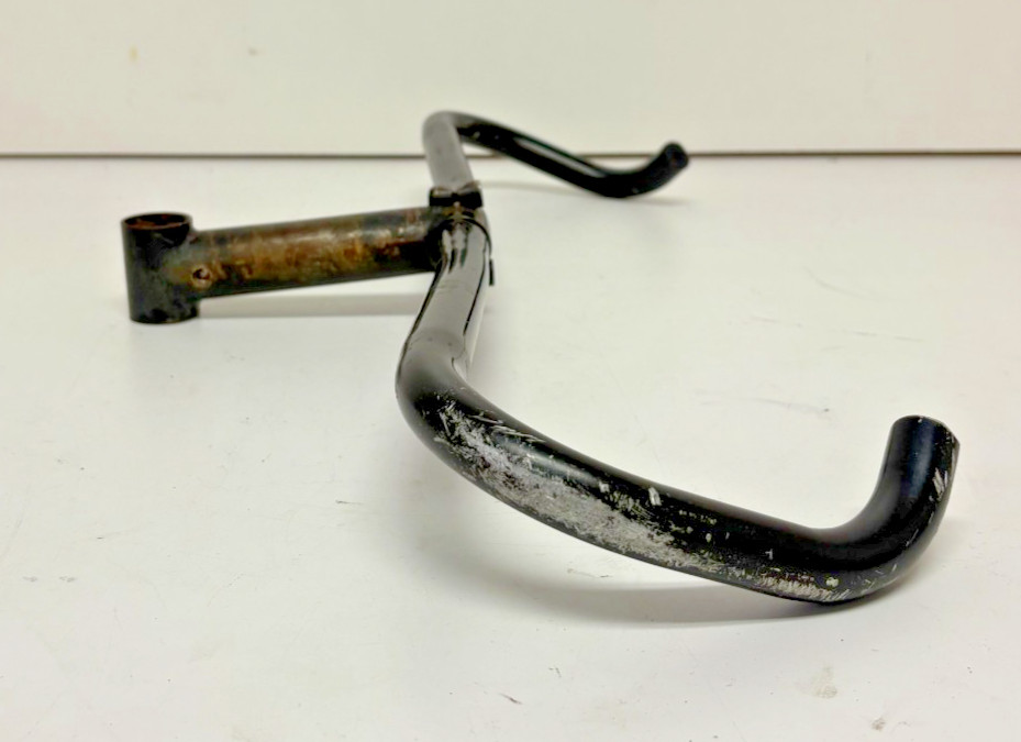 Vintage 1990s GT 560mm C-C Aluminum Bullhorn Handlbar & GT 140mm CrMo Stem